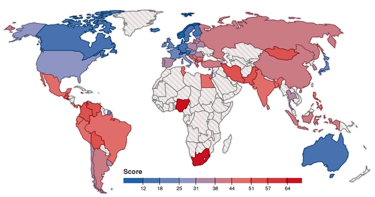most-stressed-countries
