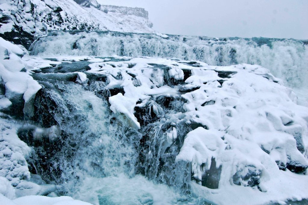 La cascada de Gullfoss en Islandia