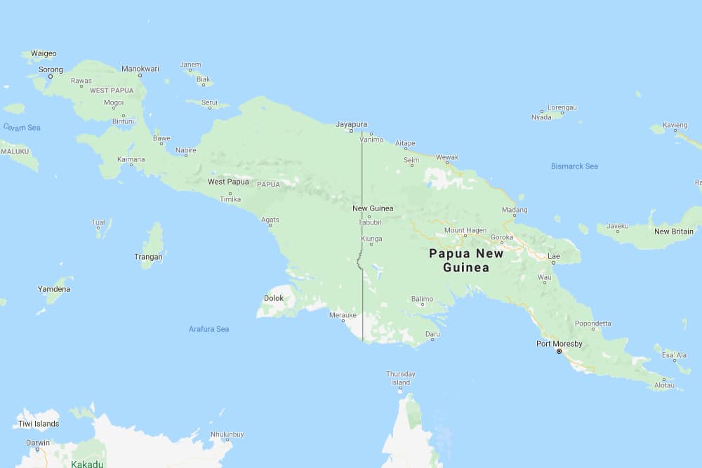 Frontera internacional entre Papua Nueva Guinea e Indonesia