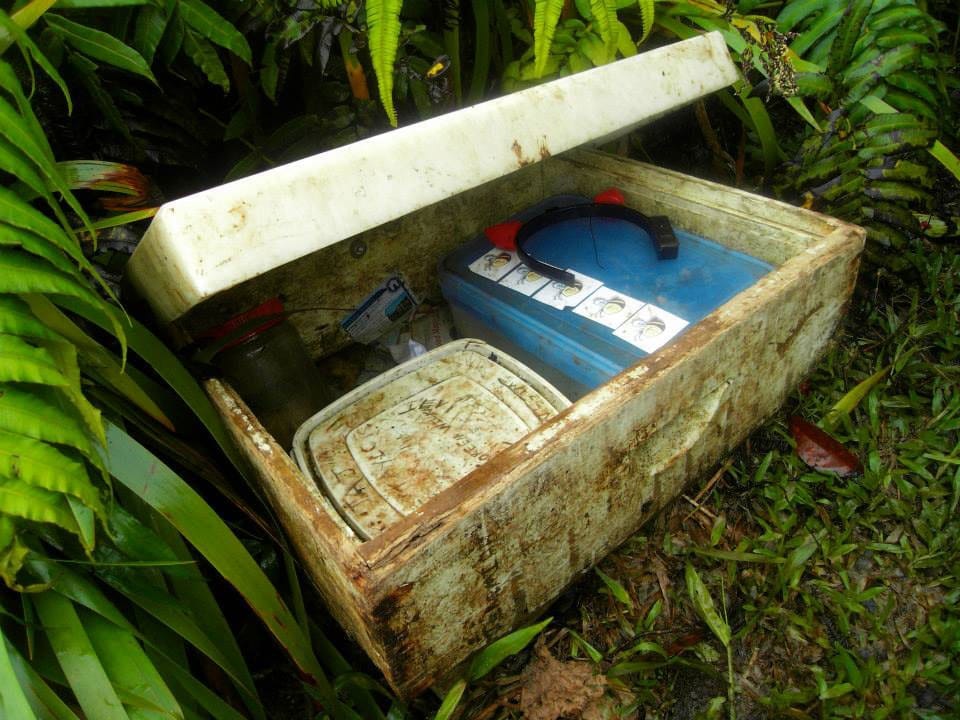 The 'treasure chest' of guestbooks found while climbing Nevis Peak