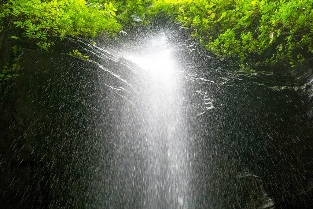 a waterfall near Millennium Cave in Vanuatu