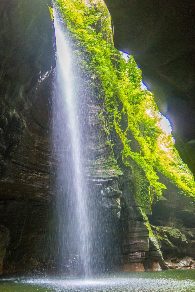 a waterfall near Millennium Cave in Vanuatu