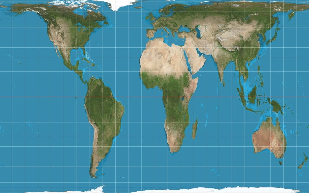 Peters world map