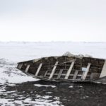 An abandoned whaling boat in Barrow