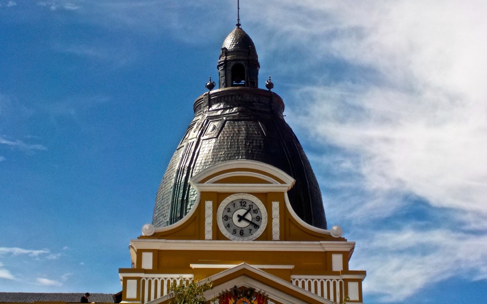 Backward clock on La Paz walking tour