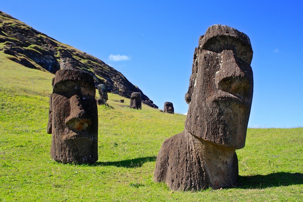 The moai of Easter island draw tens of thousands of visitors