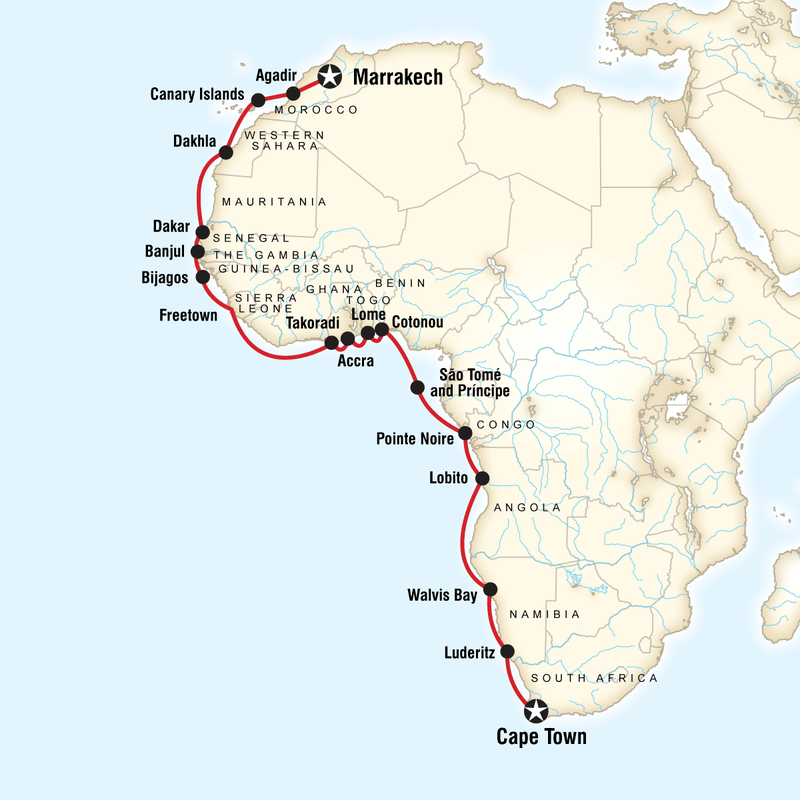 cruise west africa coast