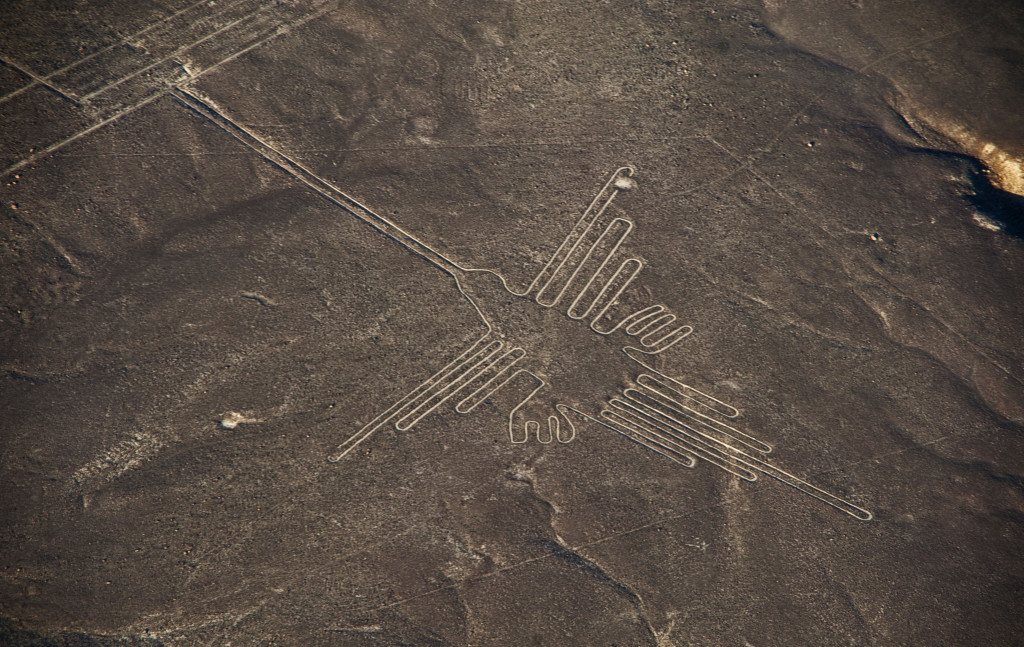 A Nazca line from above – one of our quirky things to do in Peru this year