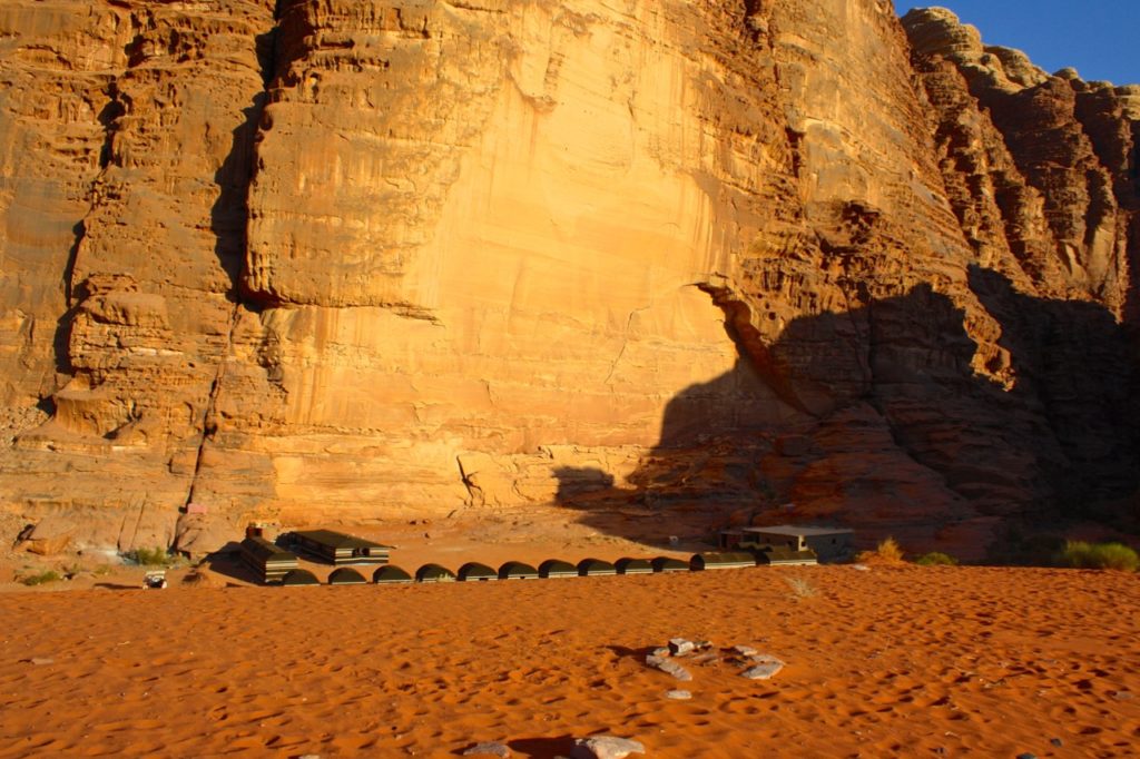 A night in the Jordanian desert wadi rum photography