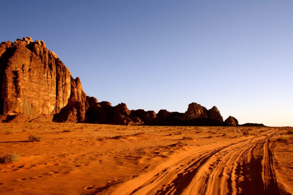 a night in the desert Wadi Rum