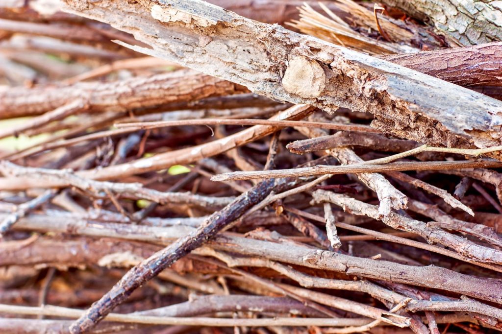 How to build a campfire using kindling