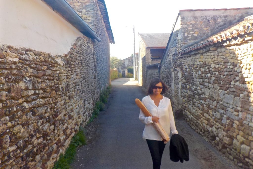 Walking in a tiny French village