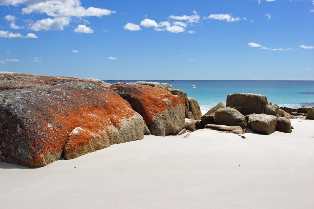 Bay of Fires in Tazmania has some of the cleanest air in the world