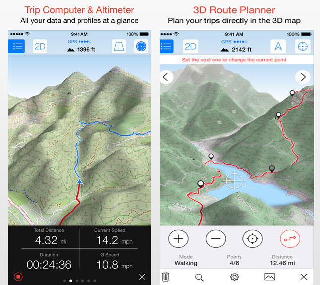 14 best hiking apps Atlas & Boots Map App Hiking