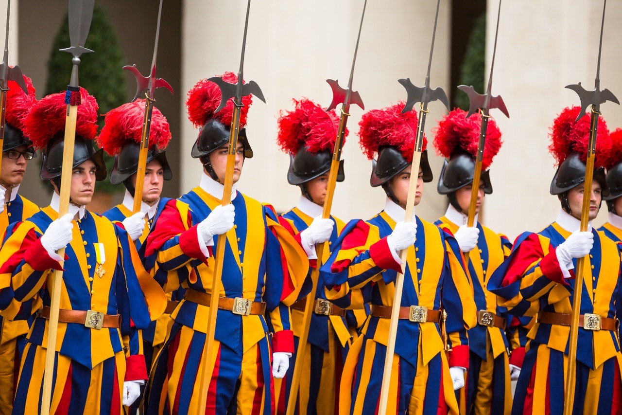 The Swiss Guard in Vatican City