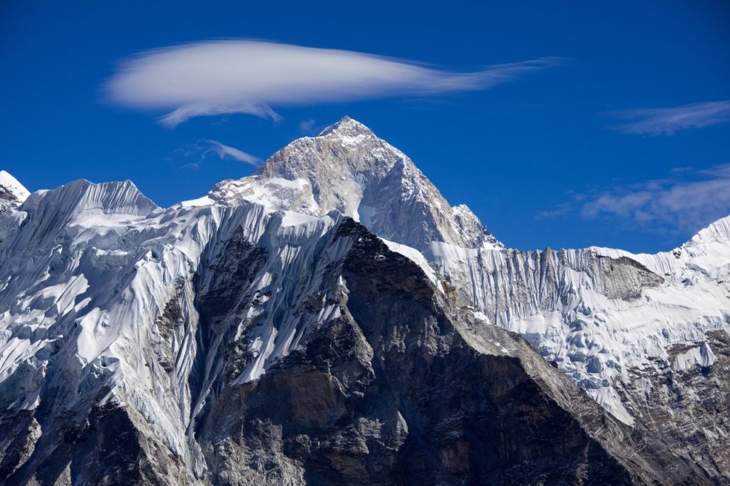 Makalu is notorious for its steep pitches and knife-edged ridges