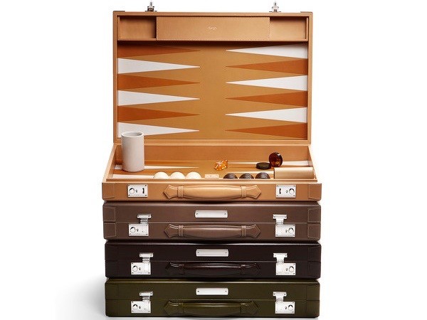 luxury travel gifts: asprey backgammon set