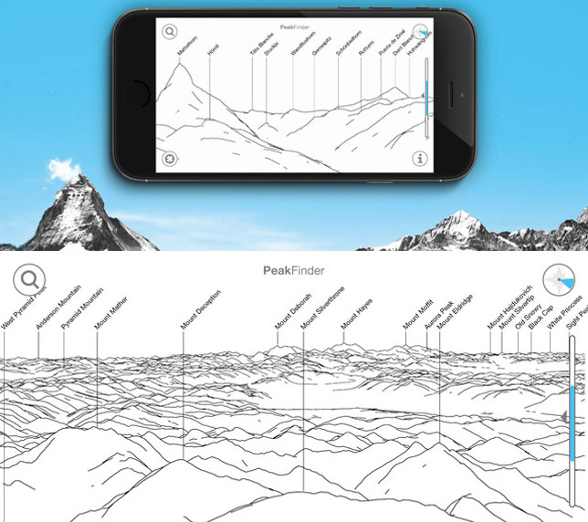 peakfinder is a nifty hiking app