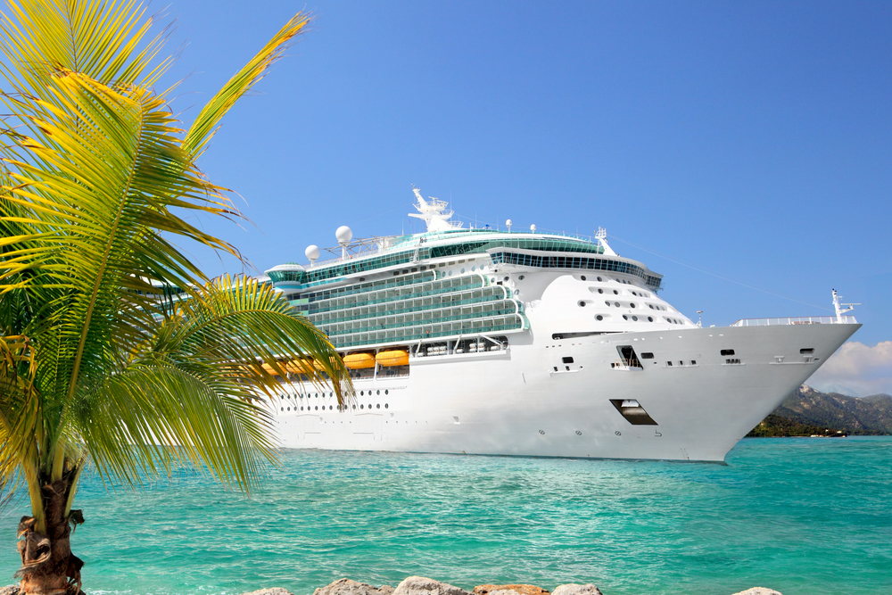a cruise ship in the Caribbean