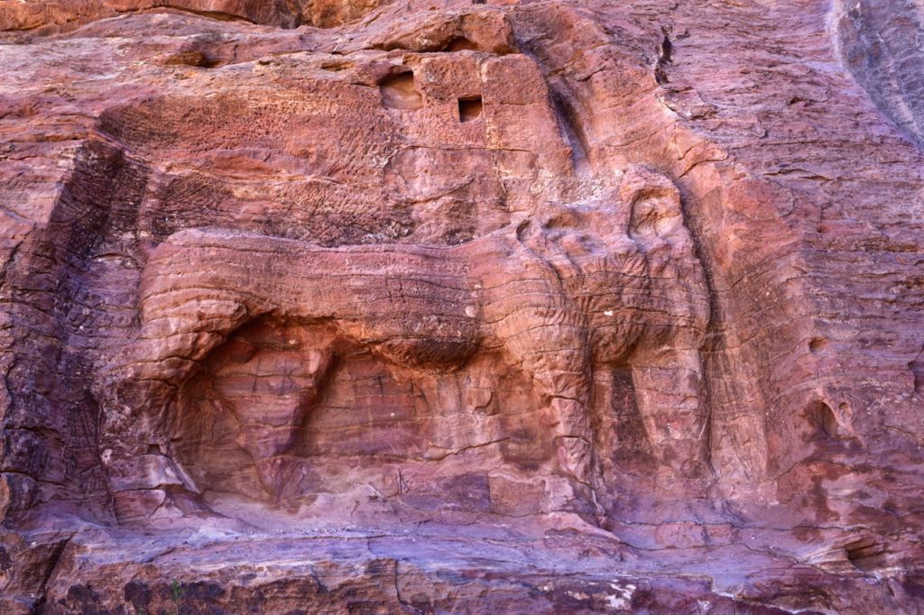 The Lion Fountain can be seen on the back route down from the High Place of Sacrifice