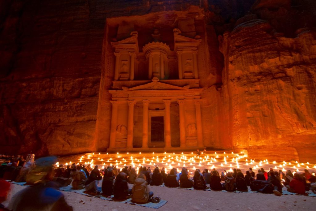 Petra by night