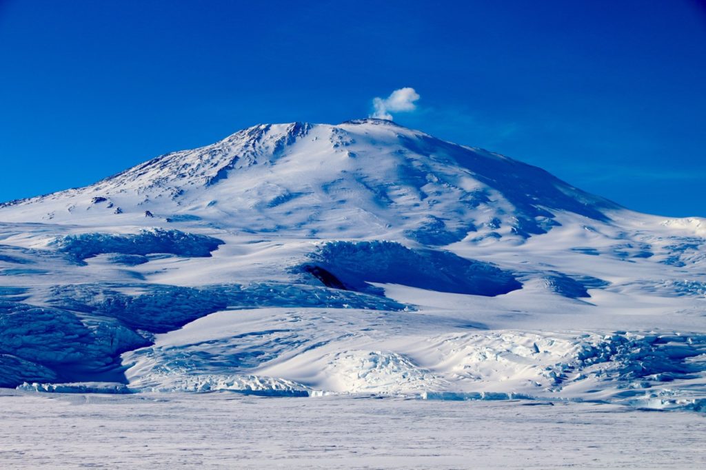 erebus, most active volcanoes