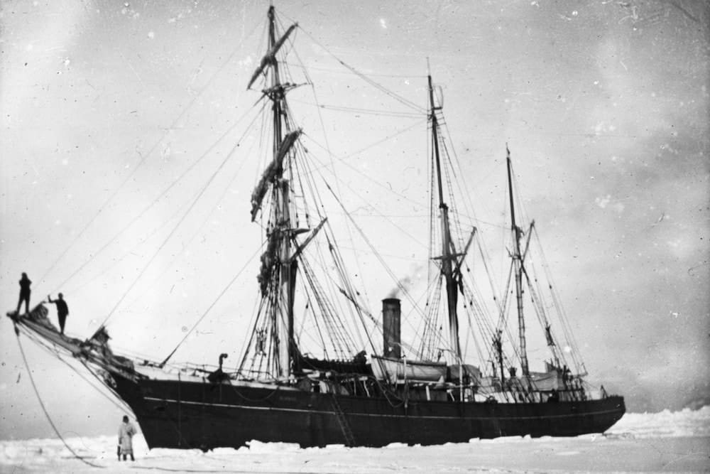 Shackleton's ship, Endurance, during the epic journeys of discovery