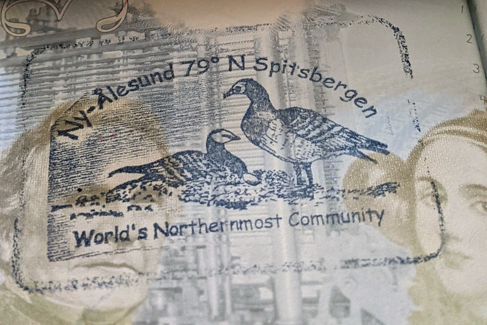 Sello de pasaporte de Ny-Ålesund