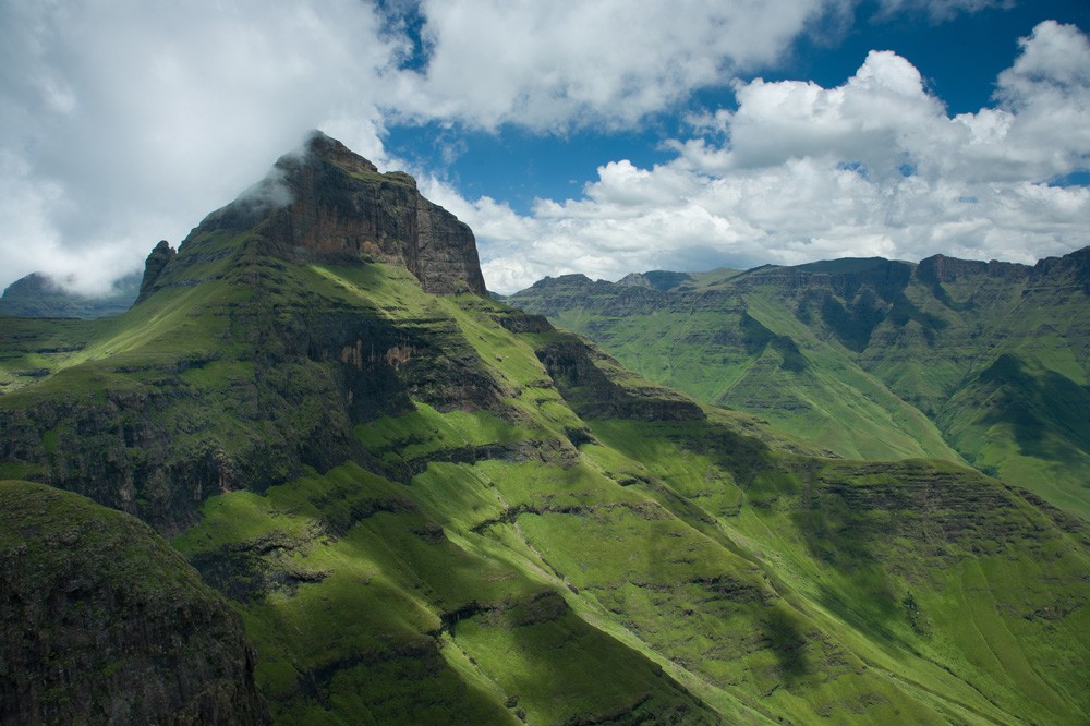 Cathedral peak in the Drakensberg  – one of the world's most dangerous hikes