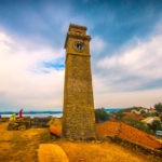 A clocktower in Galle Fort in Sri lanka