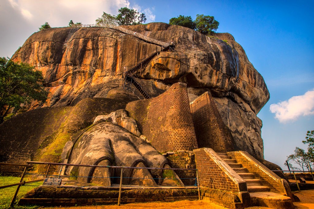 Lion's paws at Sigiriya Rock Fortress