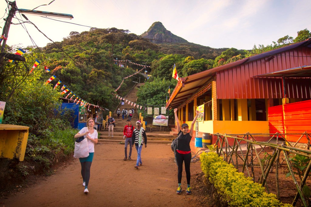 climbing Adam's Peak