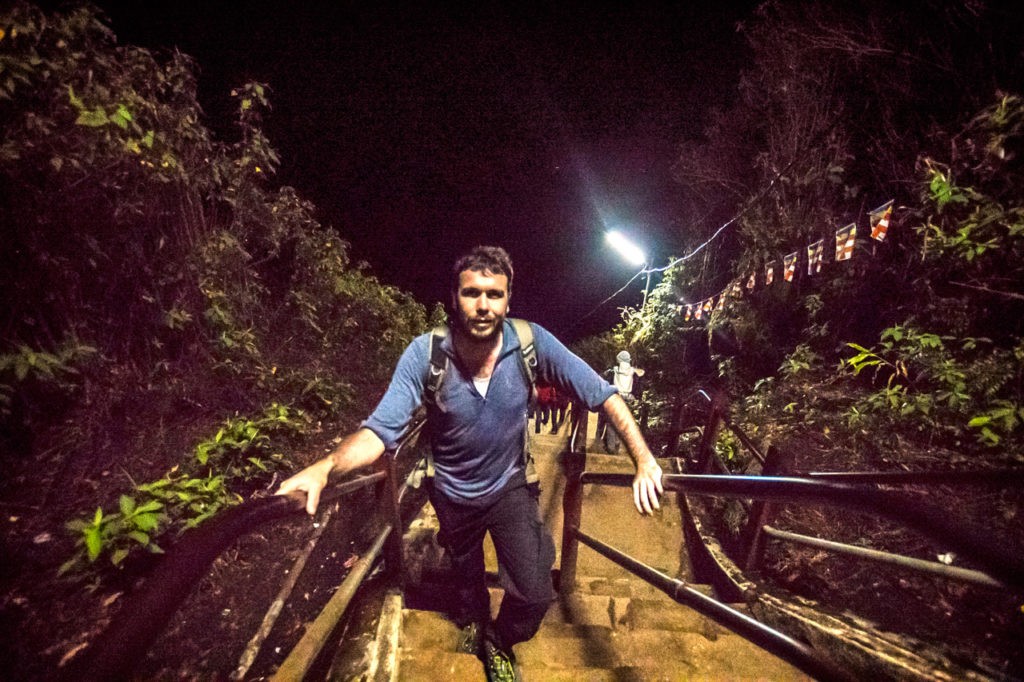 peter climbing adam's peak