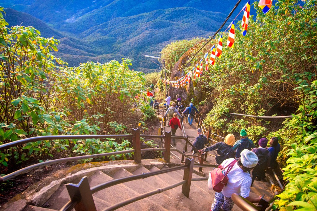 Stairs while climbing Adam's Peak