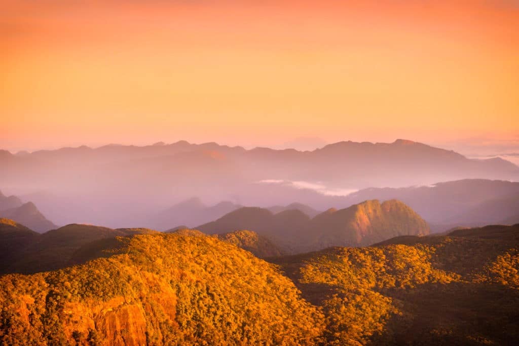 View seen after climbing Adam's Peak