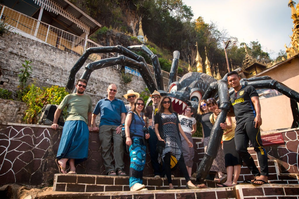 Our group at the Pindaya Caves