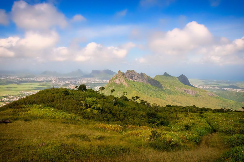 a view from hiking le pouce 