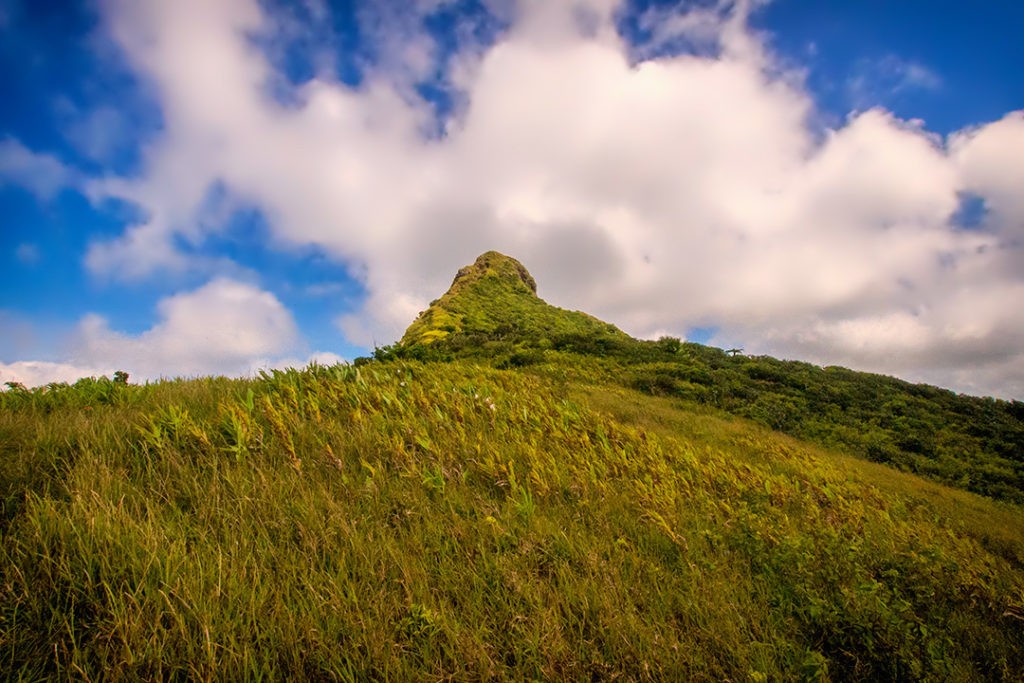 a view from hiking le pouce 