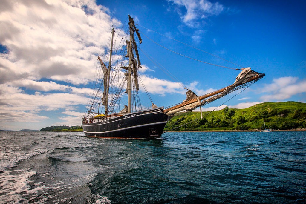 Tall ship sailing adventures off the west coast of Scotland Atlas & Boots