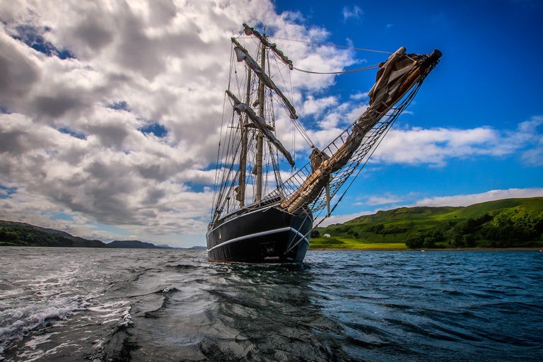 Tall ship sailing adventures off the west coast of Scotland Atlas & Boots