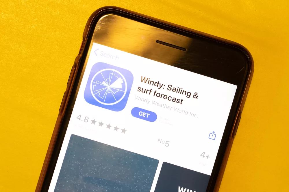 Windy on a smartphone –one of the most useful sailing apps
