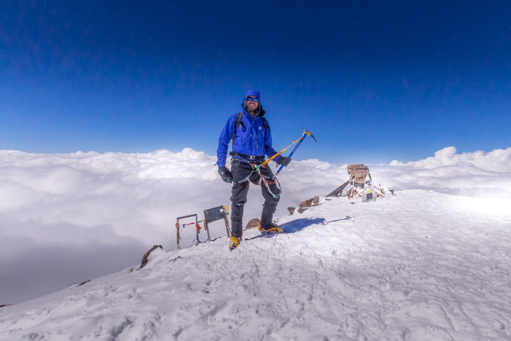 Climbing the seven summits Elbrus