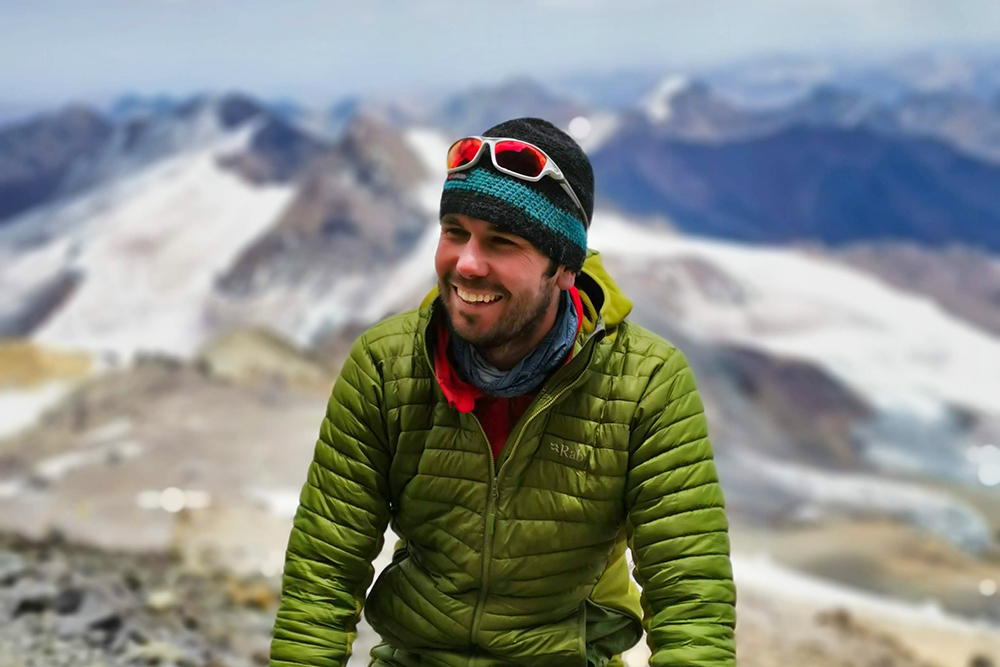 Peter on Aconcagua – one of the seven summits