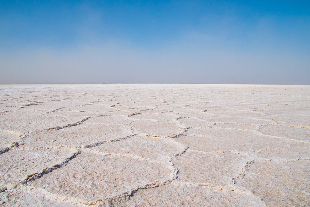 Salt flats of Lake Asale