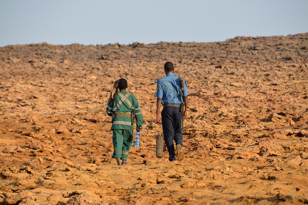 Our military escort to Erta Ale in the Danakil Depression