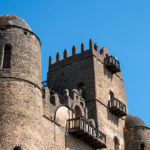 The battlemented parapet of Gondar castle