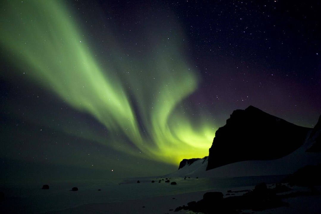 Where to see the southern lights: Antarctica