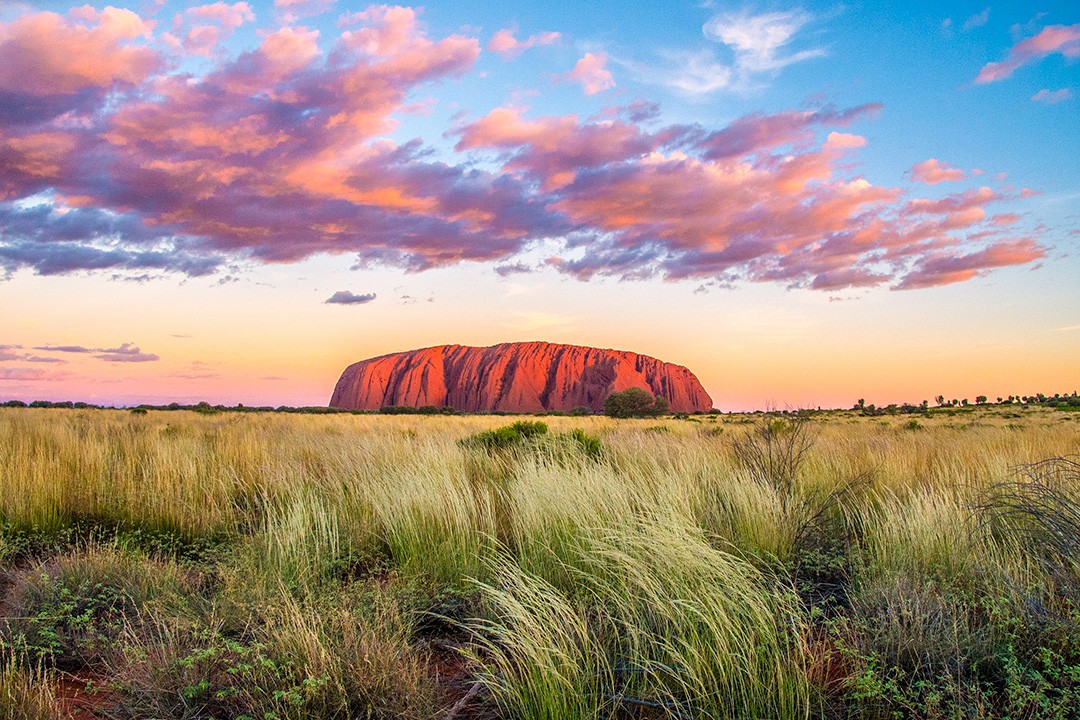 Uluru at sunset – one of our top 100 travel experiences