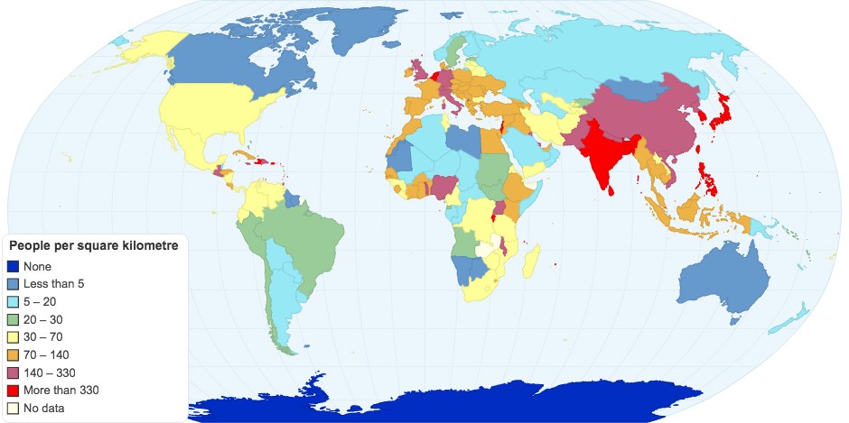 why is western europe densely populated