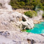 rotorua geysers steaming in te puia